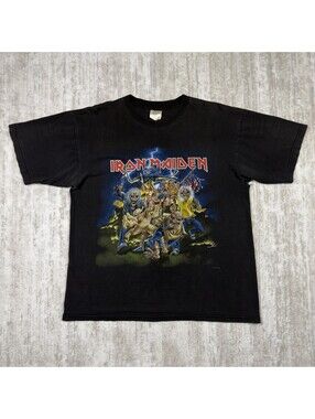 Vintage 1997 Iron Maiden Best of the Beast Band T Shirt Winterland Large
